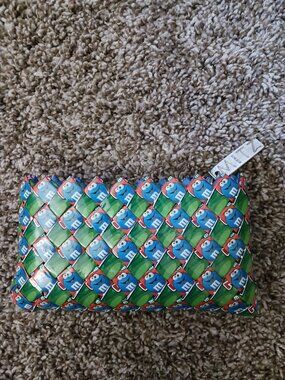 MITZ handmade M&M candy wrapper clutch